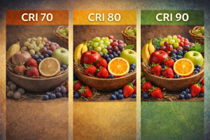 تأثير معامل وضوح اللون (CRI)