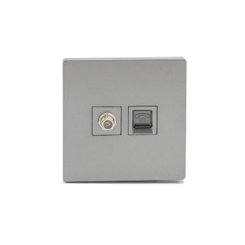 Noorco Plus Gery Satellite and Telephone Socket