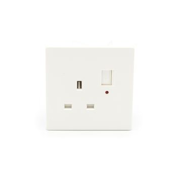 Noorco Plus 13A Socket with Pearl USB