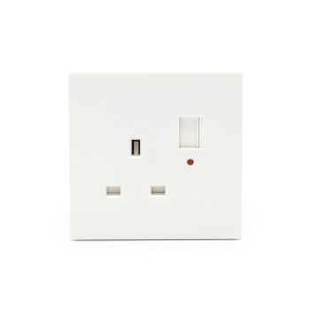 Noorco Plus 13A Socket with White USB