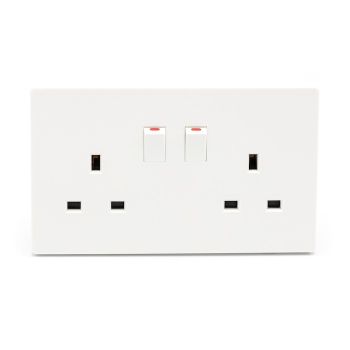 Noorco Plus 13A double Socket with Switch