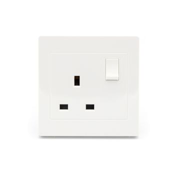 Noorco Plus 13A Socket with White Switch
