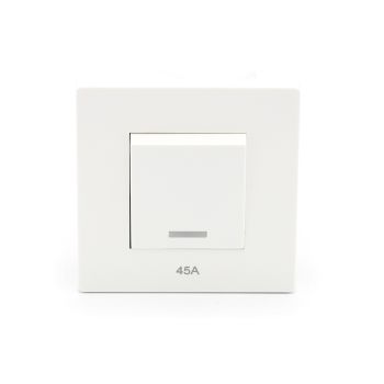 Noorco Plus 45A White Air Conditioner Switch