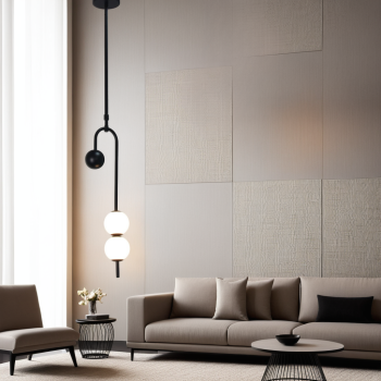 Modern Black Chandelier