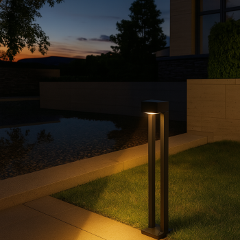 عامود حديقة طاقة شمسية جدارية 1000 لومين لون 3000 كلفن