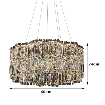 Neoclassical Crystal Chandelier - 60 cm