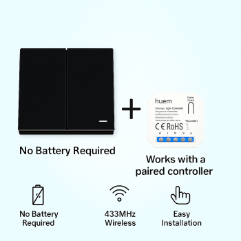 Dual-Gang Wireless Smart Wi-Fi Touch Switch