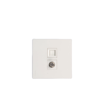Network + Satellite Socket Noorco Plus - Plano