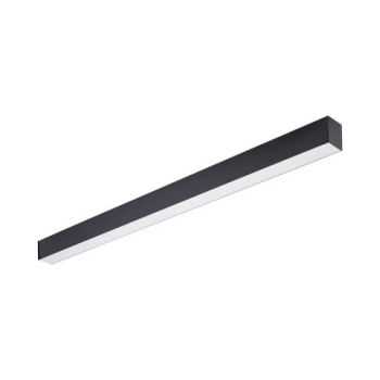 Aluminum channel with a cover of 7.5 cm and a depth of 7.5 cm to be installed in the ceiling, available in black and white colors
