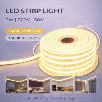 إنارة شريطية قلولايت 180 لمبة  بالمتر  