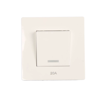 مفتاح سخان 20 امبير بيانو سعودي الصنع-White