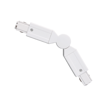 Articulated Connector for 3 - Line Track - White