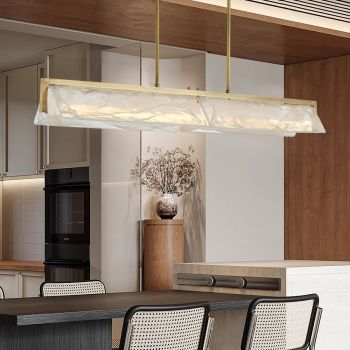 A luxurious neoclassical chandelier with a modern design, 1-meter size.