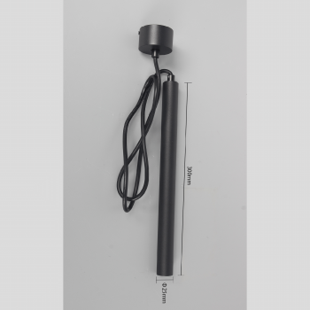 Modern Hanging Light Black - 30 cm