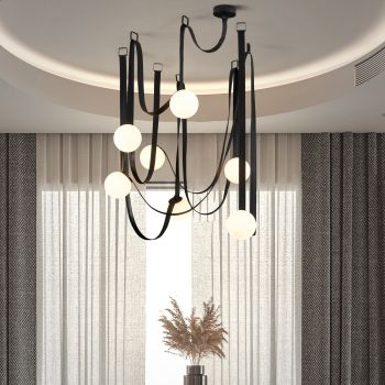 Modern Chandelier with Unique Design - Brown