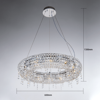 Neoclassical Chandelier Available in Multiple Sizes - 60 cm