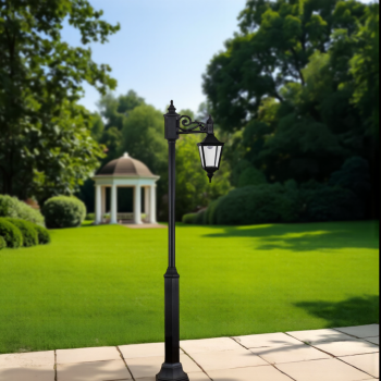 Classic Garden Post with Side Arm – Available in Multiple Sizes