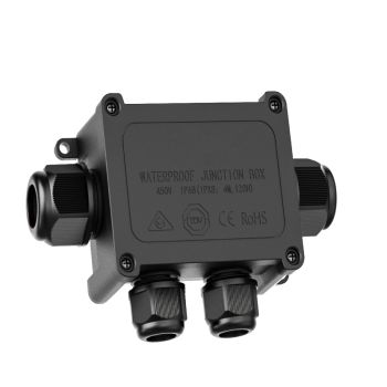 Square 4 port waterproof connector IP68