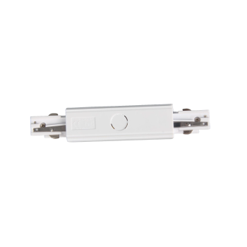 Straight Connector for 3 - Line Track - White