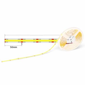 COB LED Strip Light 8W – 24V (10m Roll)