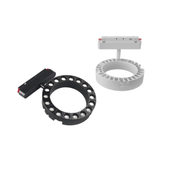 Circular Anti-Glare Magnetic Track Light - Black