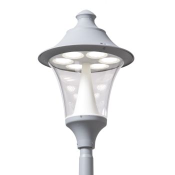 Modern black street lantern, 48 cm, 6 bulbs 