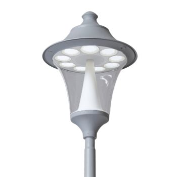 Modern black street lantern, 60 cm, 9 bulbs