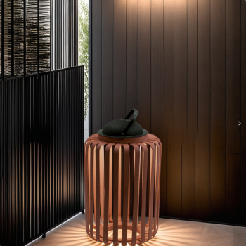 Decorative Outdoor Solar Bamboo Light - Brown