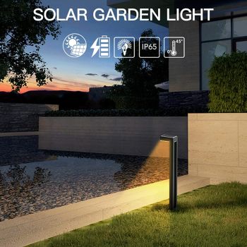 عامود حديقة طاقة شمسية جدارية 1000 لومين لون 3000 كلفن