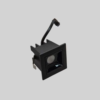 Decorative lighting 3 W black square inside single black 3000K