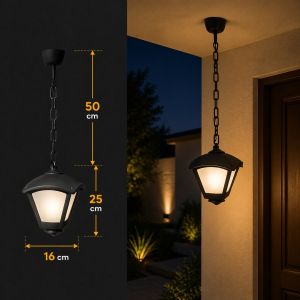 فانوس علاقي خارجي مودرن اسود E27 فوماقالي - ايطالي