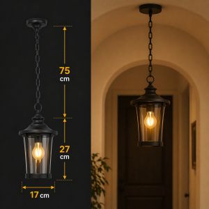 انارة معلقة خارجية بدون لمبة