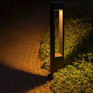 عامود حديقة ارتفاع 85 سم بدون لمبة قاعدة GX53