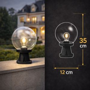 انارة سور اسود مودرن E27 فوماقالي - ايطالي بدون لمبة