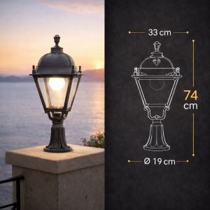 فانوس سور اسود كلاسيك E27 فوماقالي - ايطالي	