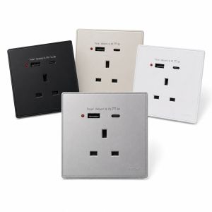 فيش 13 امبير مع USB+Type C نووركو بلس- بلانو