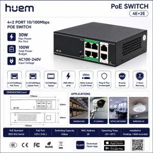 هيوم بي او أي سويتش 4 port