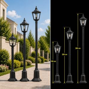 Single Classic Garden Post Available in Multiple Sizes