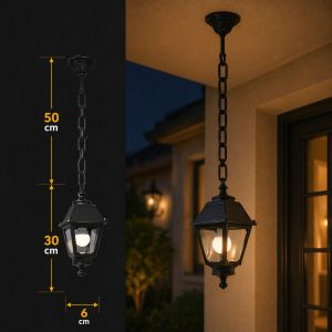 انارة معلقة اسود كلاسيك E27 فوماقالي - ايطالي	