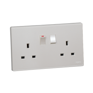 double socket with switch 
