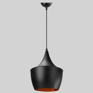 Black modern Hanger without bulb, bulb size e27
