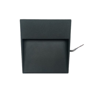 Exterior wall black square 6W 3000K