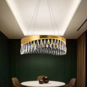 Neo-Classic Crystal Chandelier