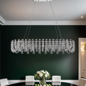 Luxury Rectangular Crystal Chandelier 