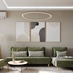 ثريا مودرن أسود 60 سم 20 واط 