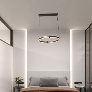 Modern brown chandelier, 60 cm, 48 watts