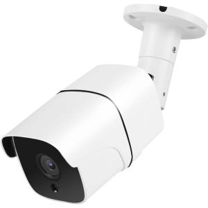 White Android surveillance camera