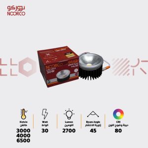 داون لايت نووركو 30 واط زاوية 45