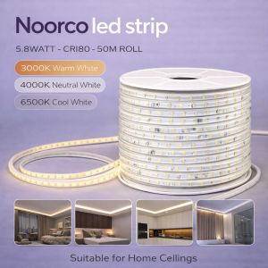 لي لد نووركو خطين 50متر بكثافة 120 لمبة بالمتر بقوة 5.8 واط بالمتر