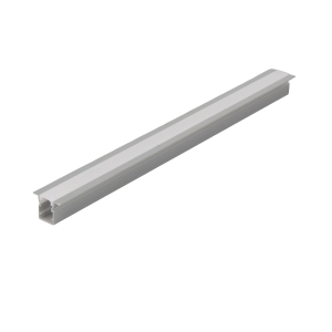 Aluminum LED Profile with Flange – 14mm Width × 12.9mm Depth – Recessed Installation